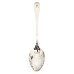 Used Tiffany & Co Faneuil Sterling Silver Demitasse Spoon with Monogram #13070