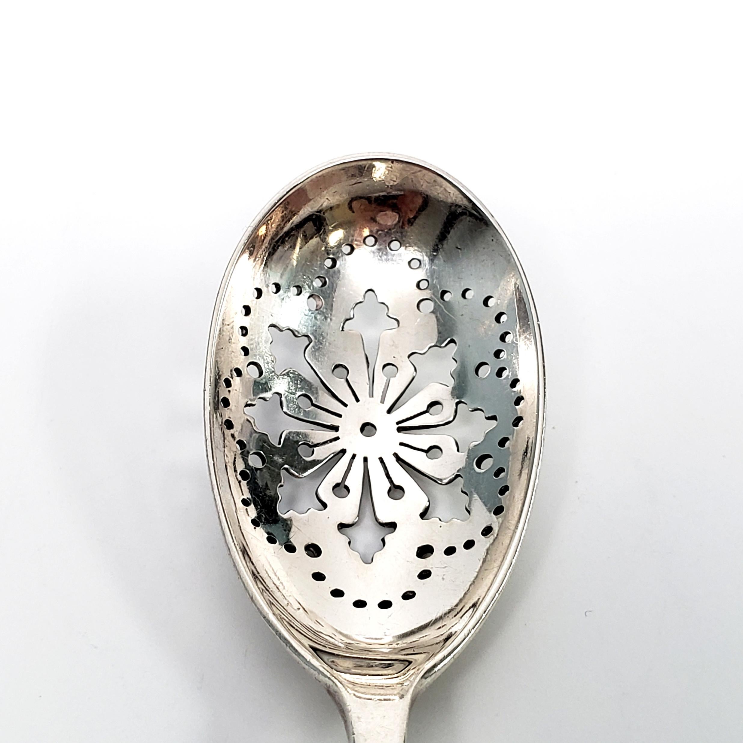 silver olive spoon