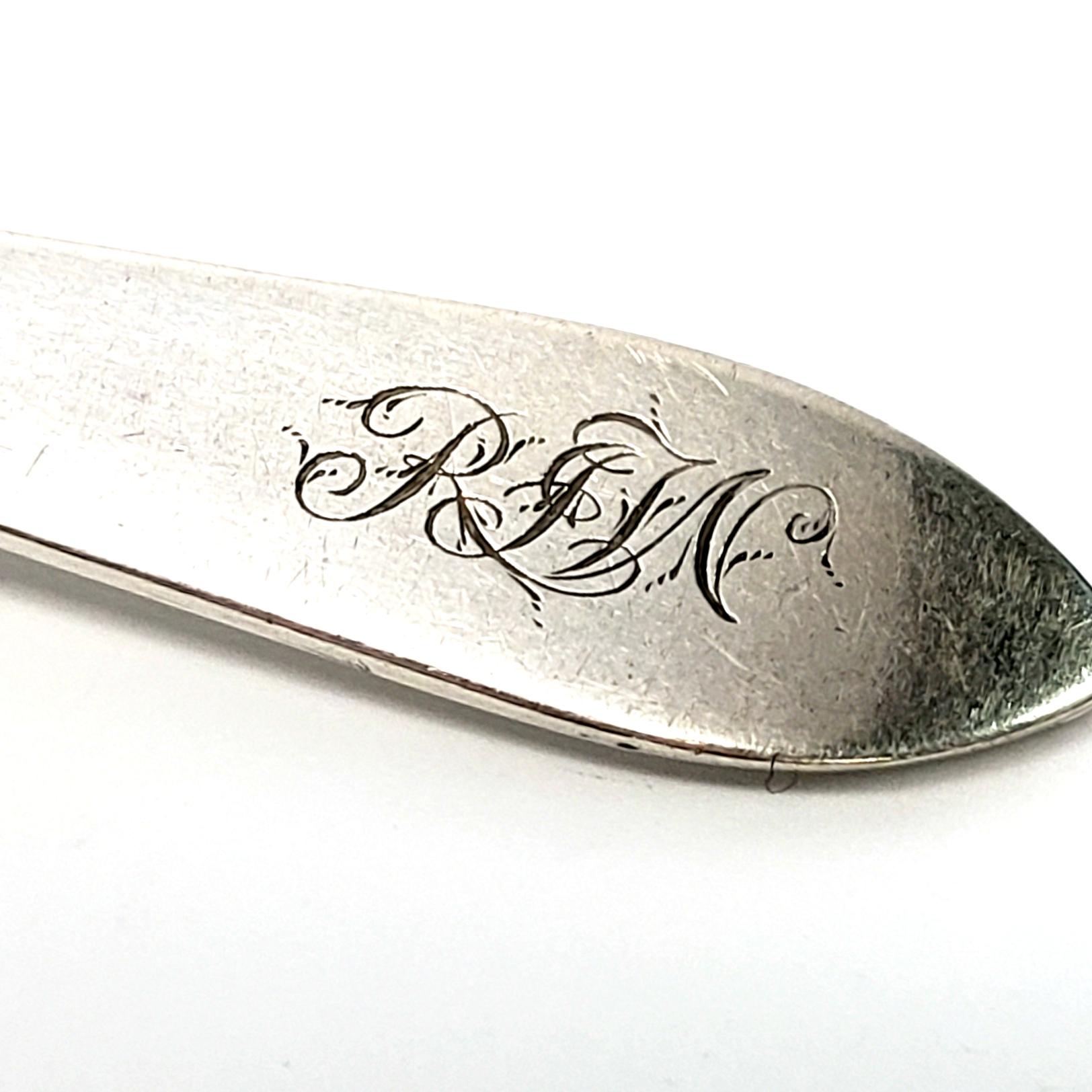 Tiffany & Co. Faneuil Sterling Silver Pierced Bowl Olive Spoon In Good Condition In Washington Depot, CT