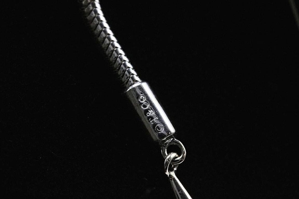 Tiffany & Co. Feather Lariat Wrap Necklace in 18 Karat White Gold 1