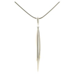 Tiffany & Co. Feather Pendant in 18k White Gold
