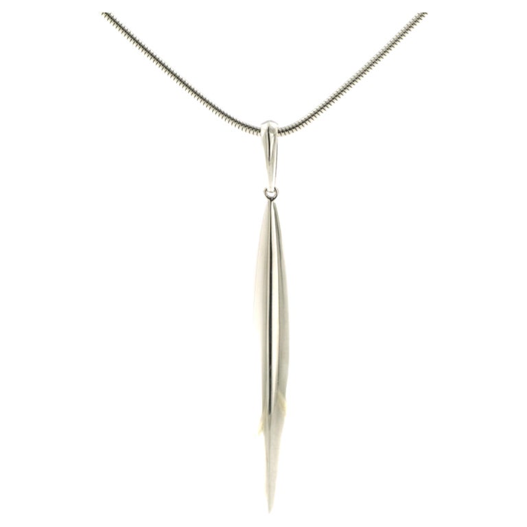 Collier Fantaisie Lanvin - Pendentif Plumes Ornementées Doré, Occasion Très Bon état