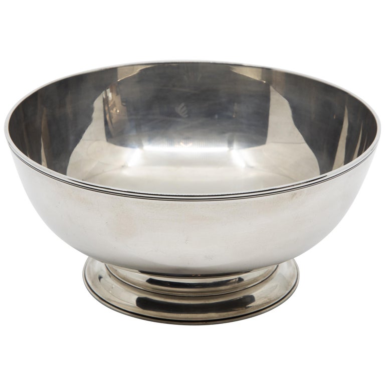 Tiffany and Co. FederalStyle Sterling Silver Footed Bowl at 1stDibs