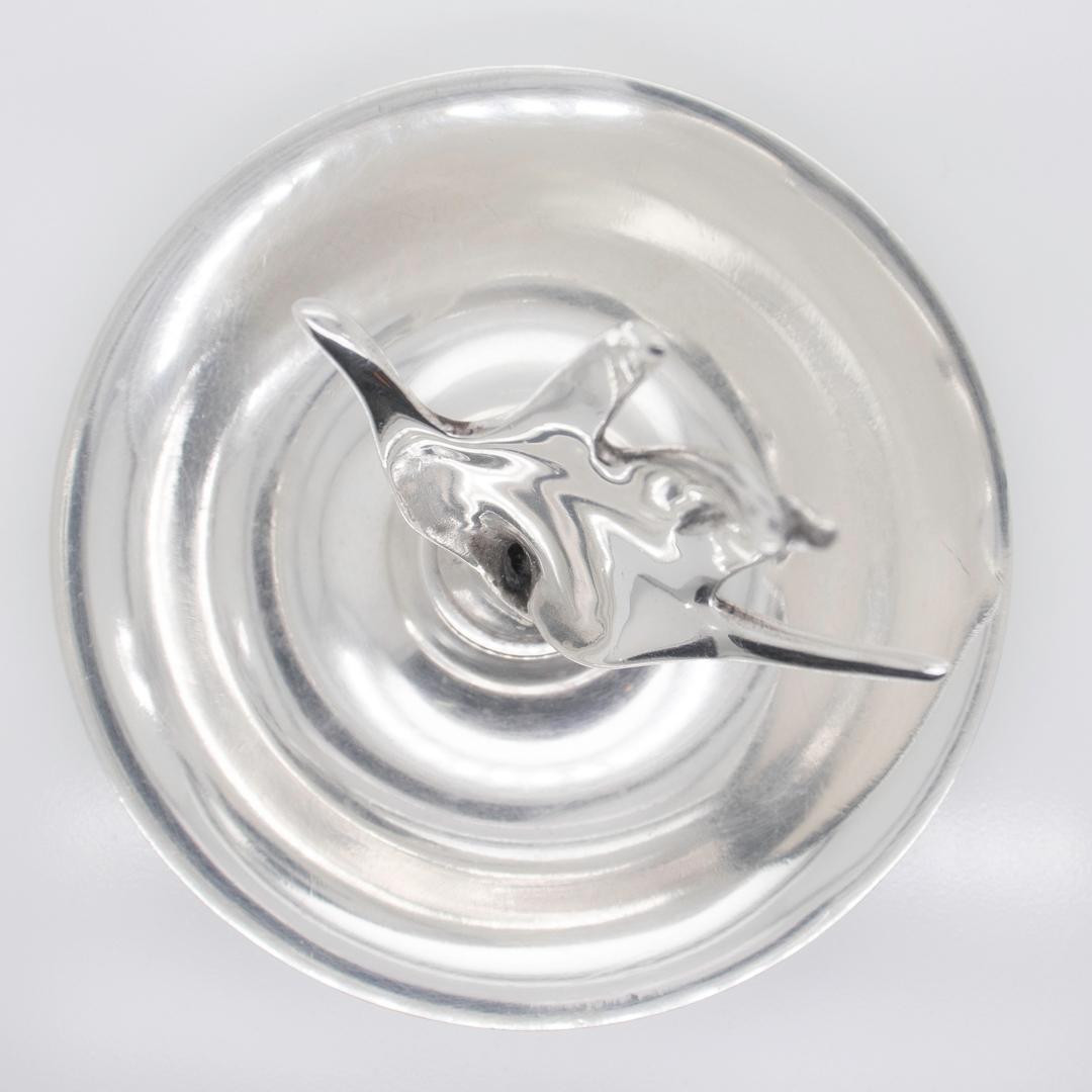 Tiffany & Co. Figural Sterling Silver Handshaped Ring Holder No. 23666 3