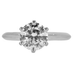 Tiffany & Co., Fine Diamond & Platinum Ring, 1.51 Cts. I, VS1 & "Triple x"