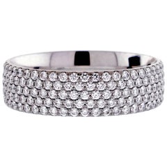 Tiffany & Co. Five-Row Metro Diamond Band Ring