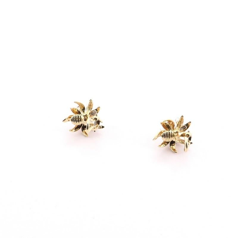 Tiffany & Co. Flame Ear Clip-On Earrings 18 Karat Yellow Gold and Platinum wit 2