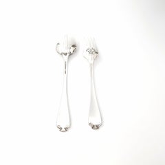 Tiffany & Co Flemish Sterling Silver Cold Meat Fork & Vegetable Serving Spoon B