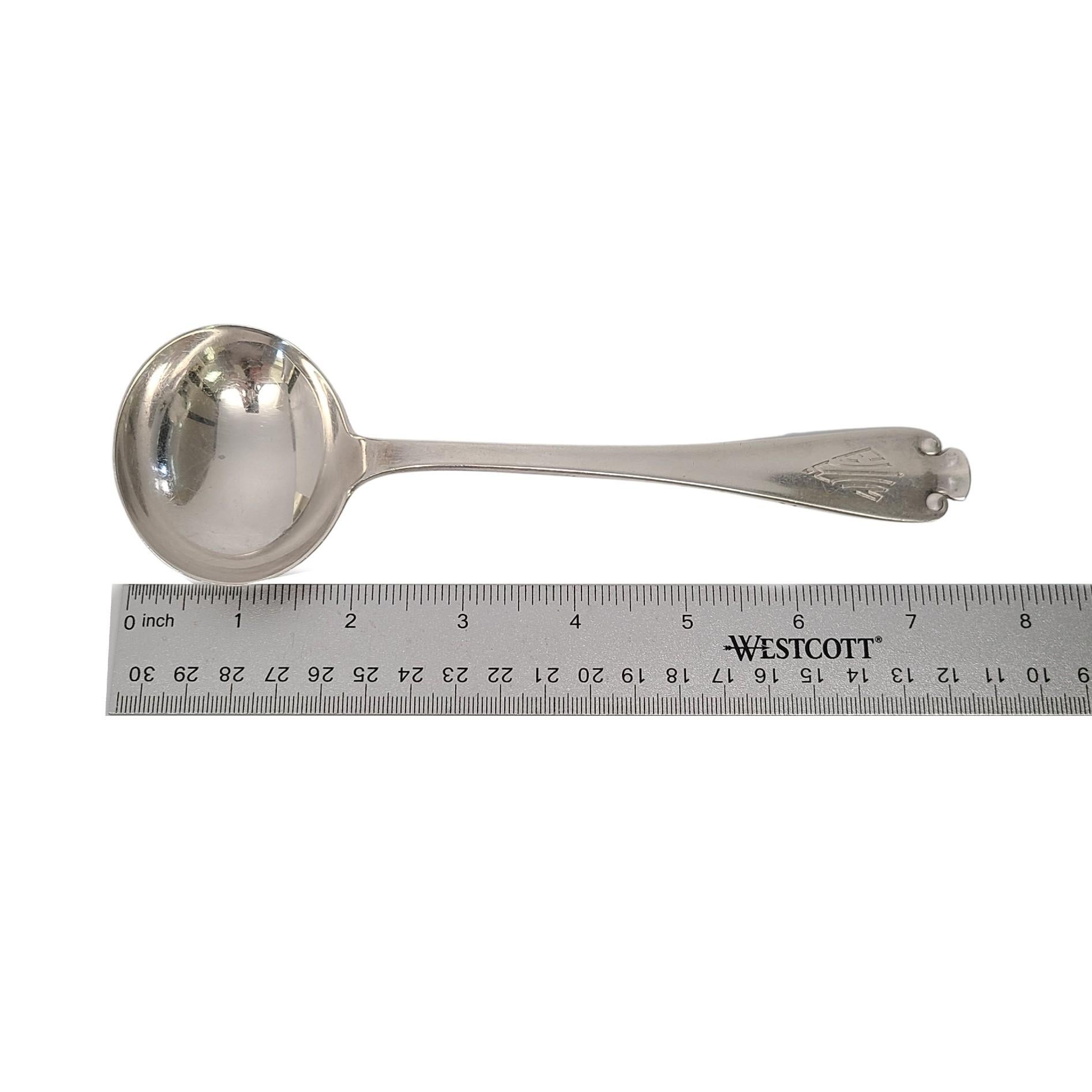 Tiffany & Co Flemish Sterling Silver Gravy Ladle with Monogram For Sale 3