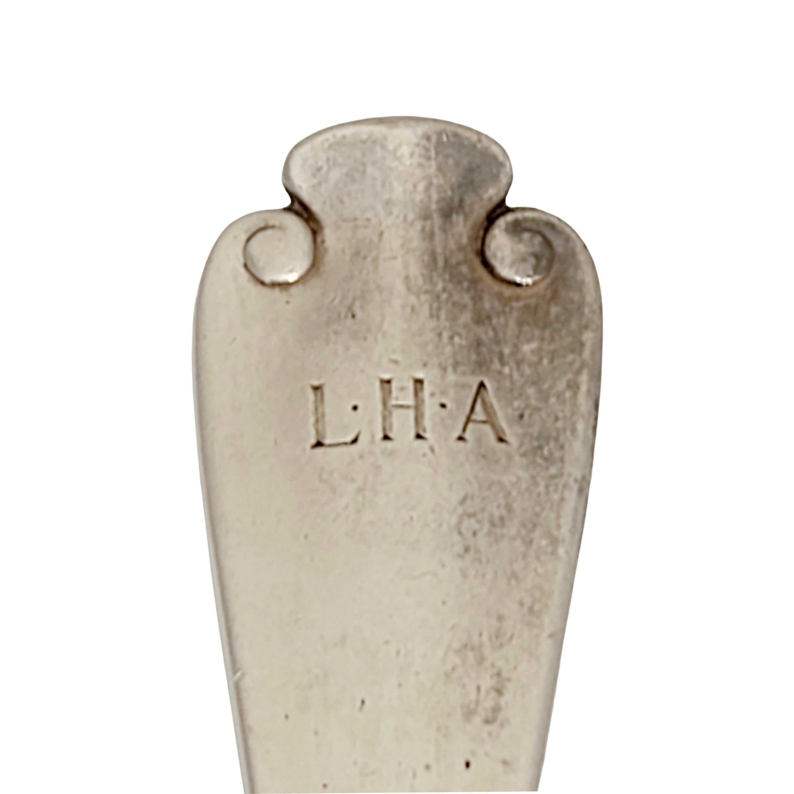 Große flämische Fischserviergabel aus Sterlingsilber von Tiffany & Co mit Monogramm 4