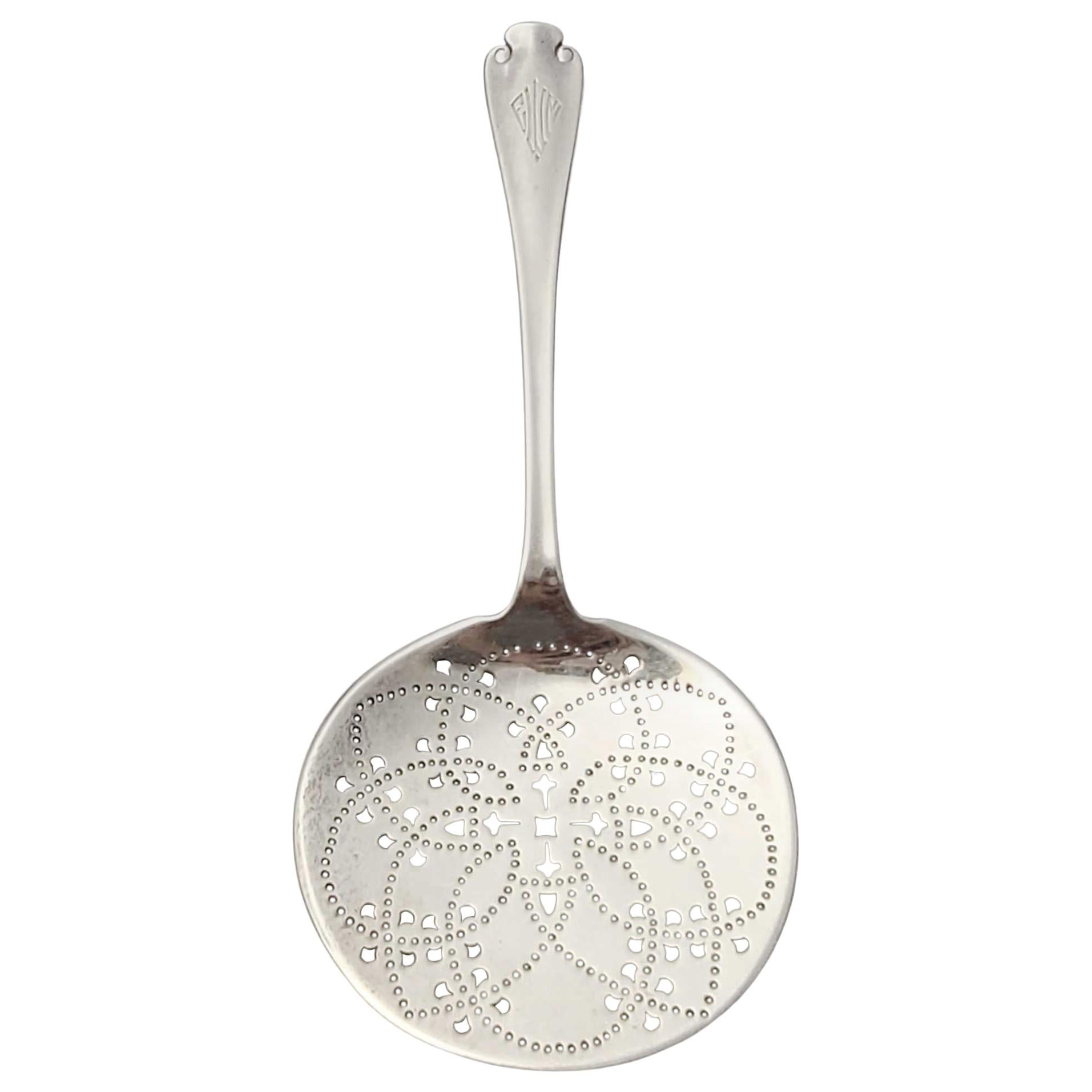 Tiffany & Co Flemish Sterling Silver Pierced Tomato Server with Monogram