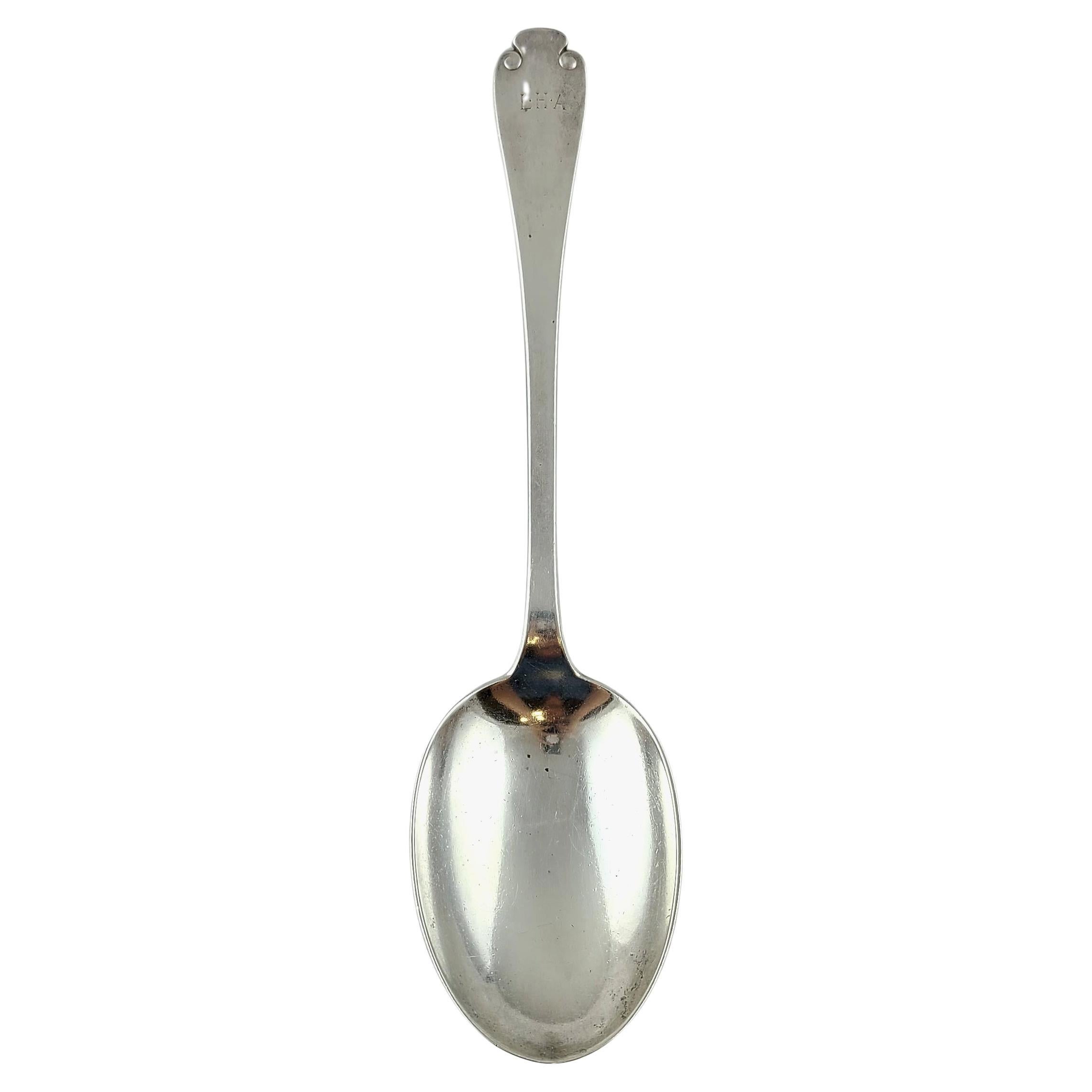 Tiffany & Co Flemish Sterling Silver Vegetable Serving Spoon with Monogram