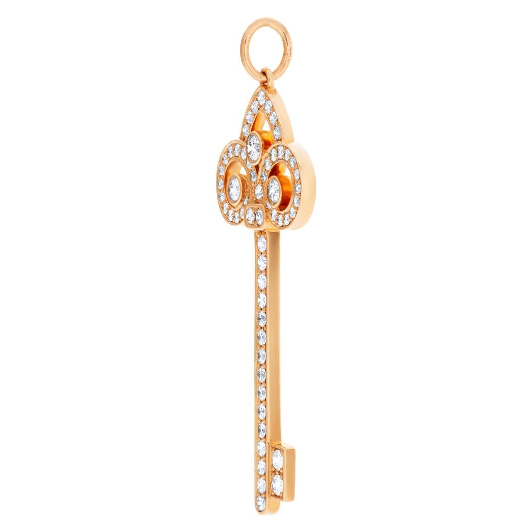 key pendant necklace gold