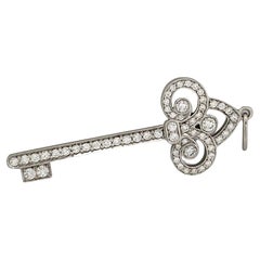 Tiffany & Co. 'Fleur de Lis' Platinum Diamond Pendant