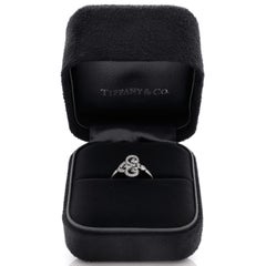 Tiffany & Co. Fleur de Lis Ring 18K White Gold and Diamonds