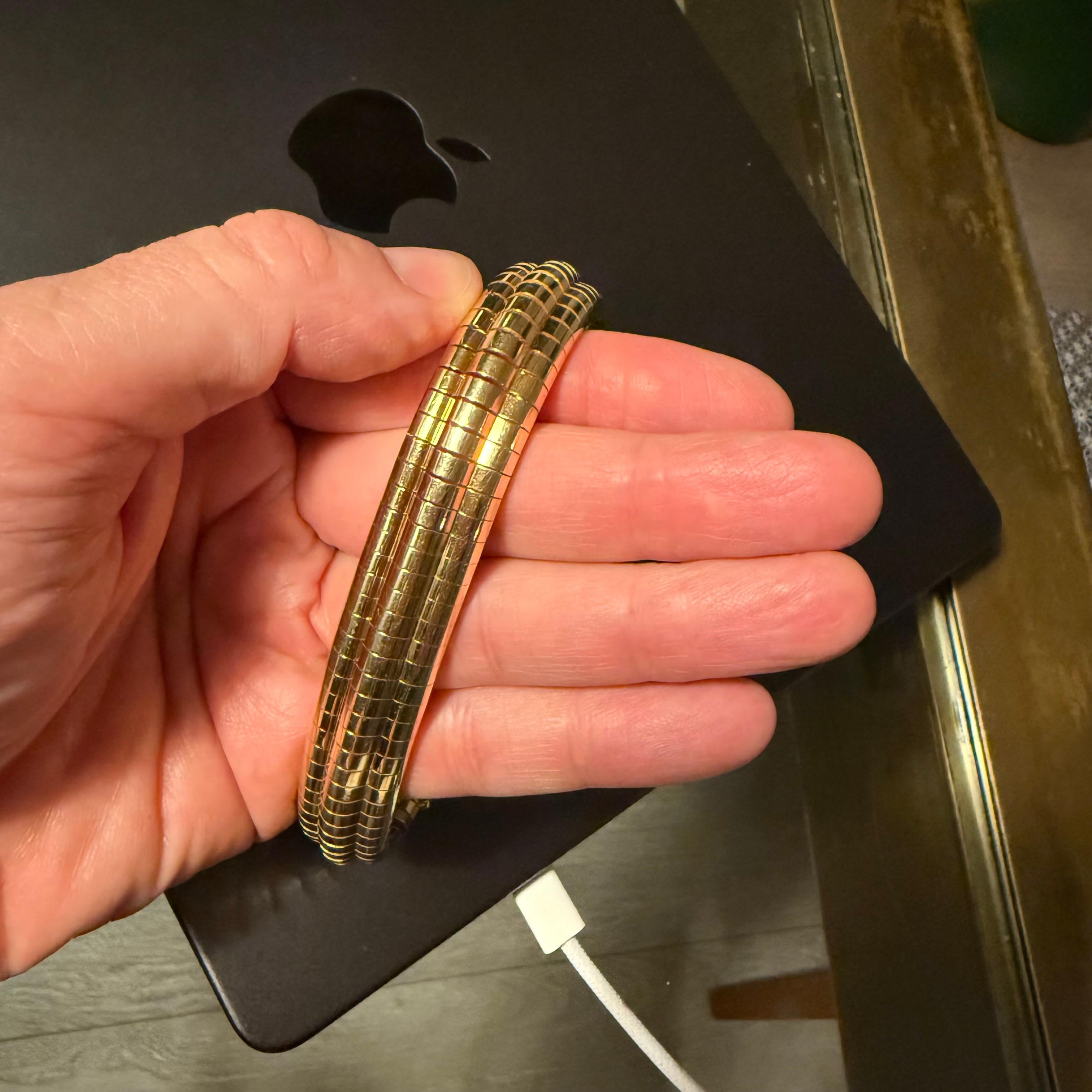 Tiffany & Co. flexibel 18k Gelbgold  Armband für Damen oder Herren