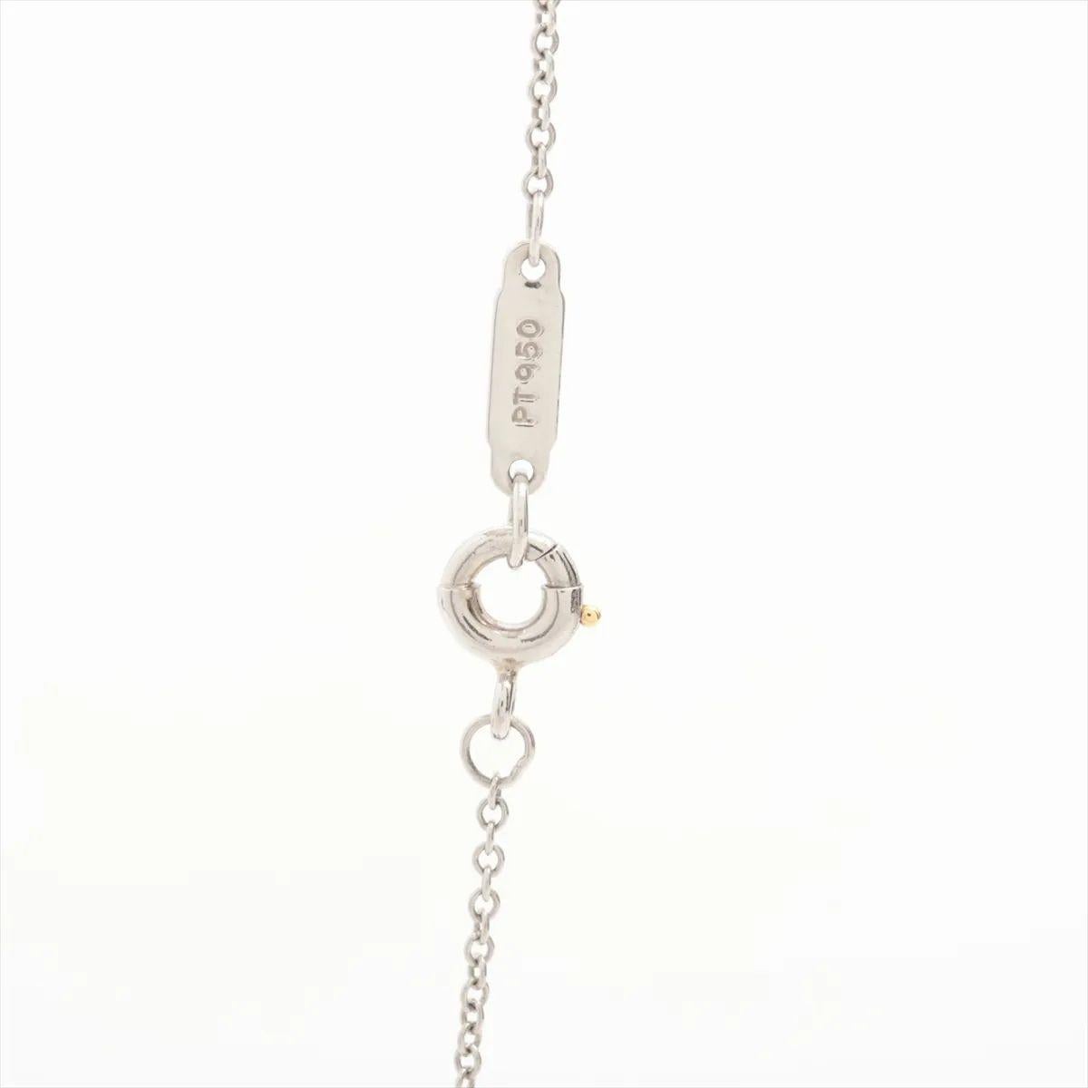 Women's Tiffany & Co. Flower Bezel Diamond Necklace Platinum For Sale