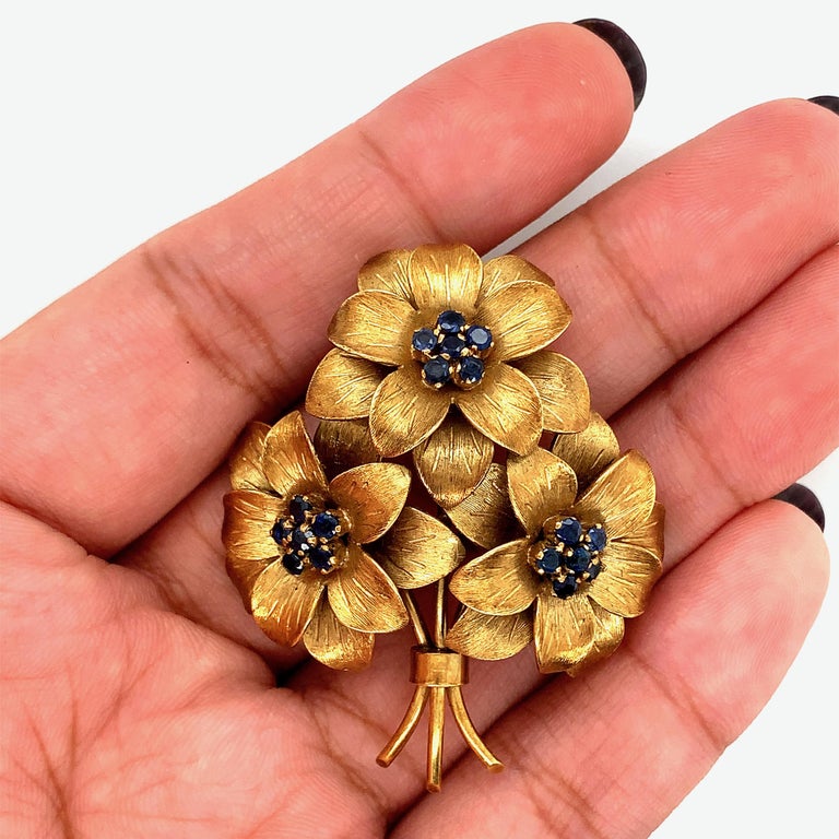 Tiffany and Co. Flower Bouquet Brooch For Sale at 1stDibs
