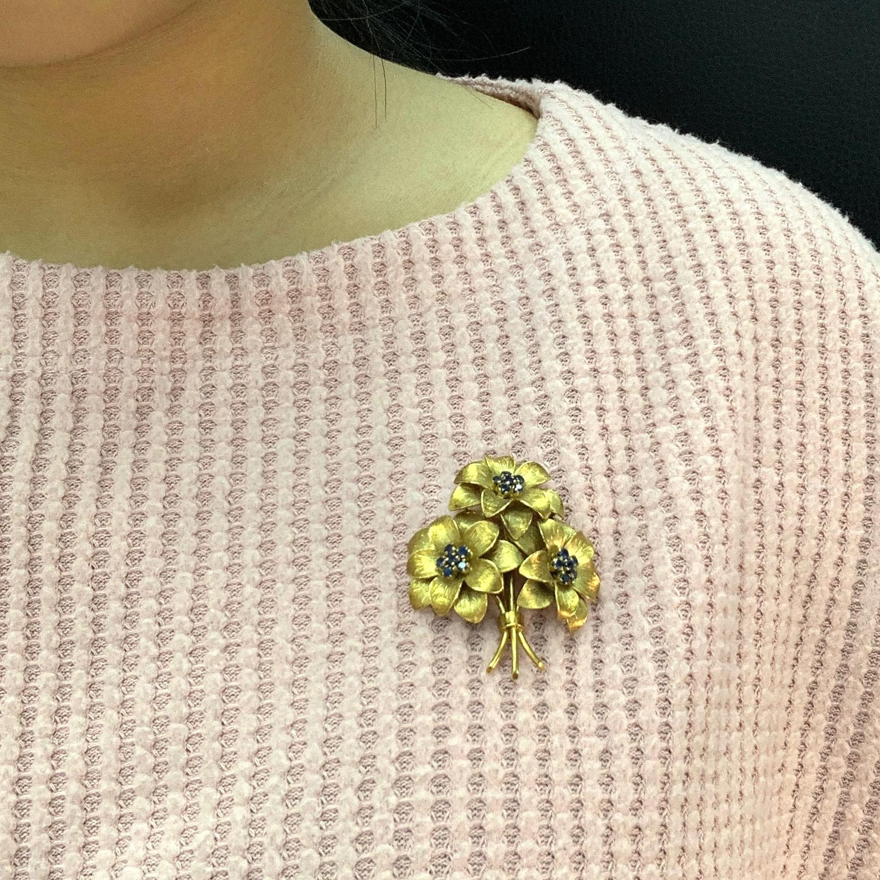 Tiffany & Co. Broche Ramo de flores en venta 8