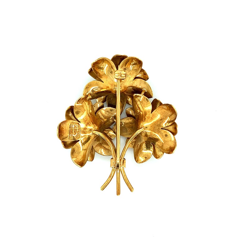 Tiffany and Co. Flower Bouquet Brooch For Sale at 1stDibs