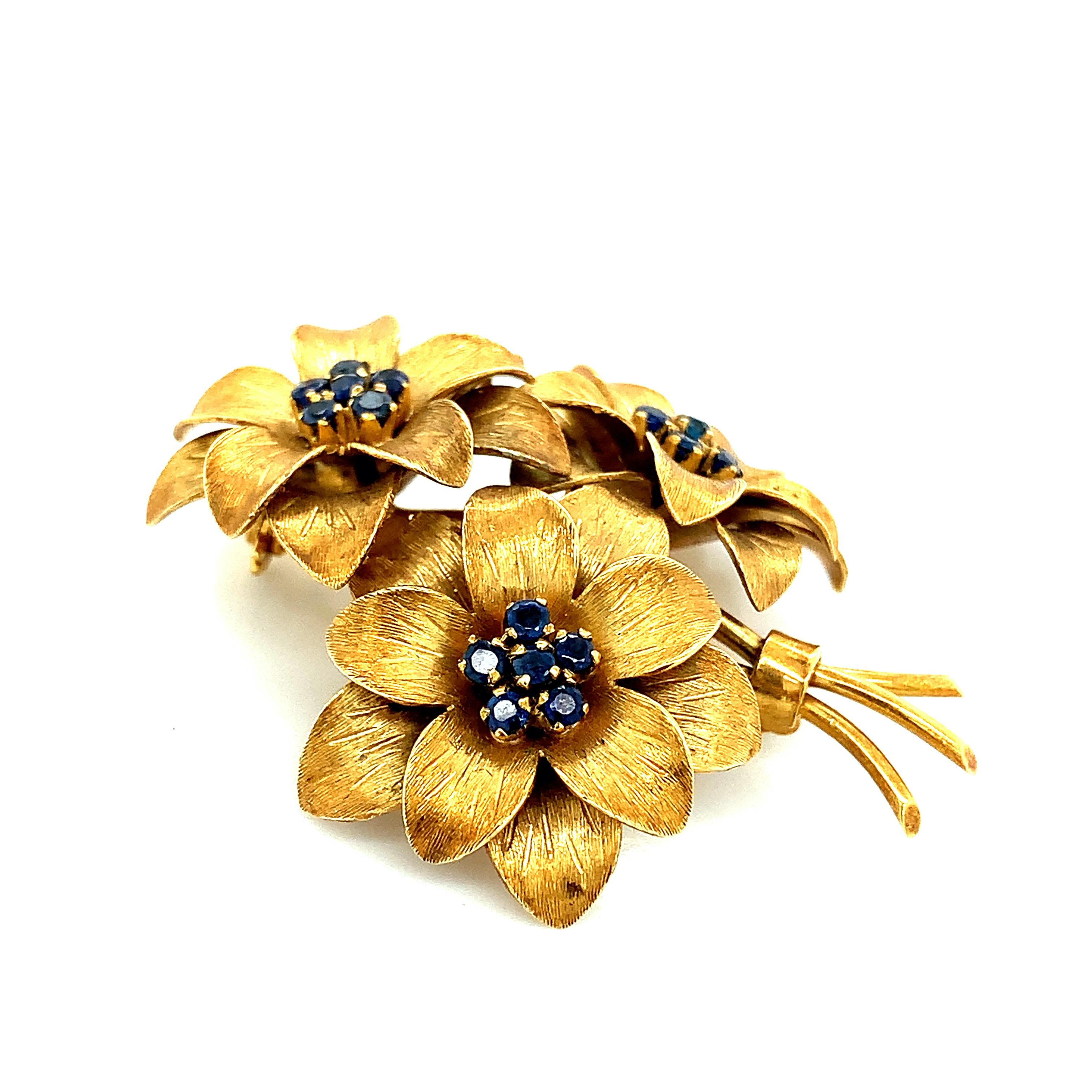 Tiffany & Co. Flower Bouquet Brooch  In Excellent Condition For Sale In New York, NY
