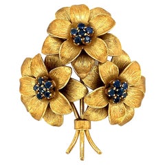 Vintage Tiffany & Co. Flower Bouquet Brooch 