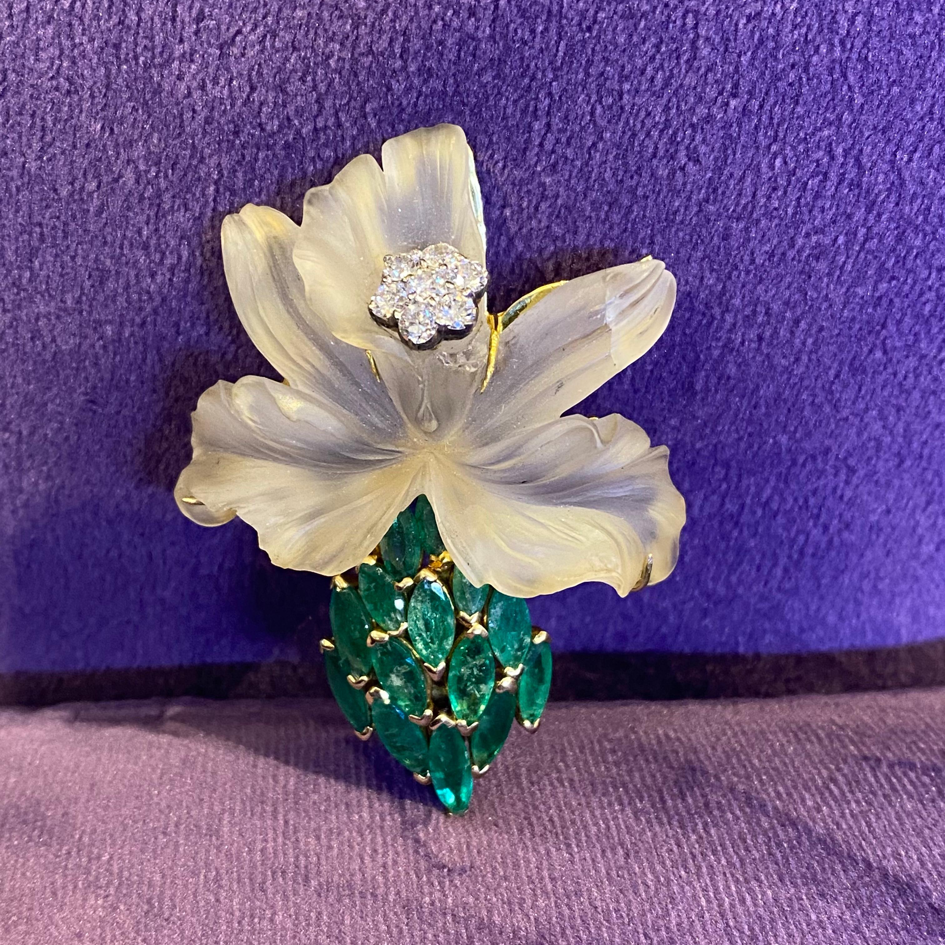 Blumenbrosche von Tiffany & Co im Zustand „Hervorragend“ im Angebot in New York, NY