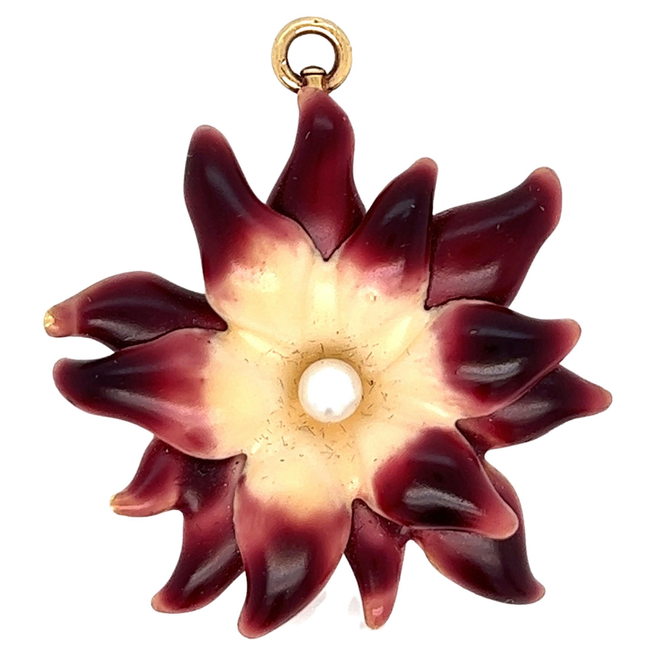 Tiffany & Co. Flower Brooch Pendant