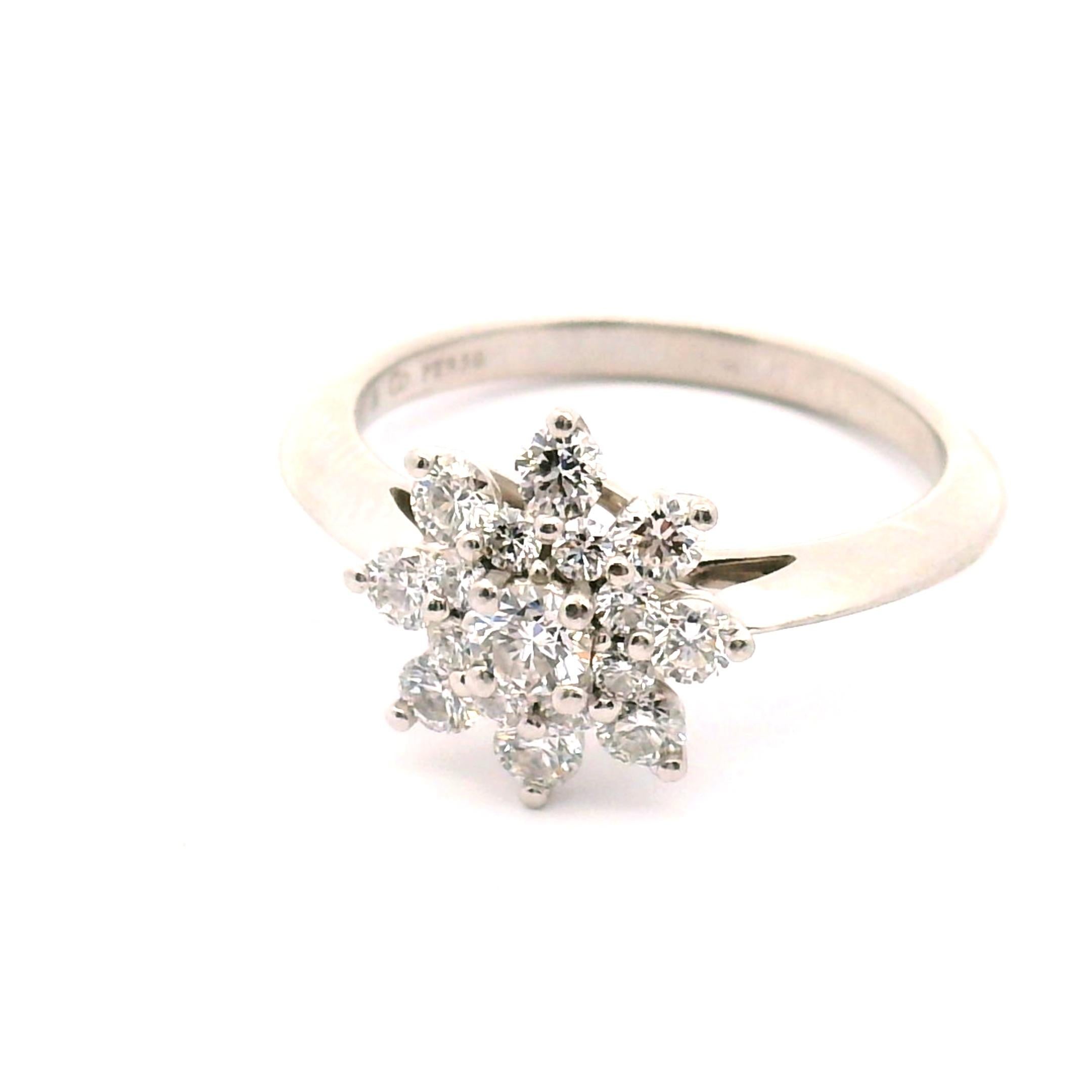 Women's Tiffany & Co. Flower Diamond Ring For Sale