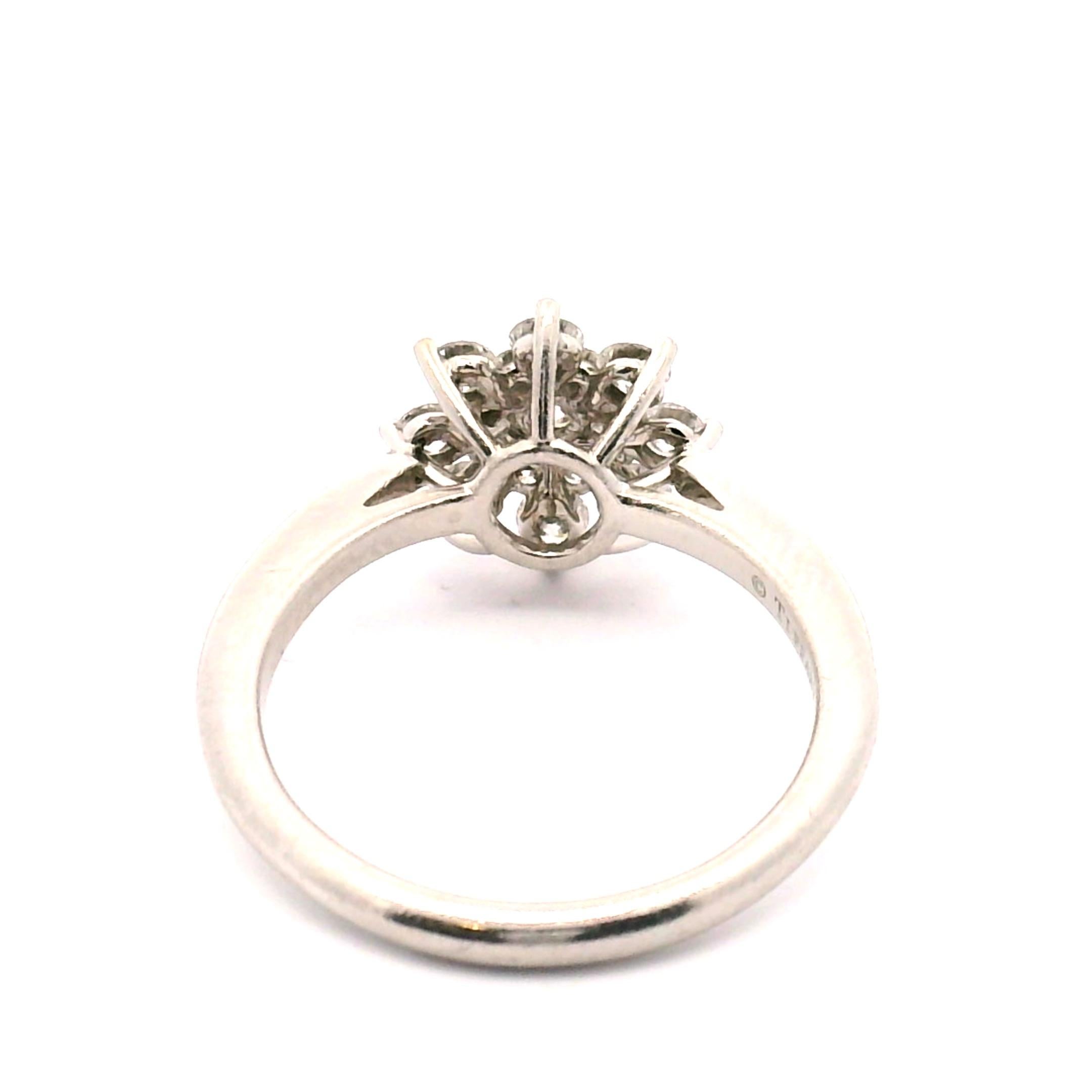 Tiffany & Co. Flower Diamond Ring For Sale 1