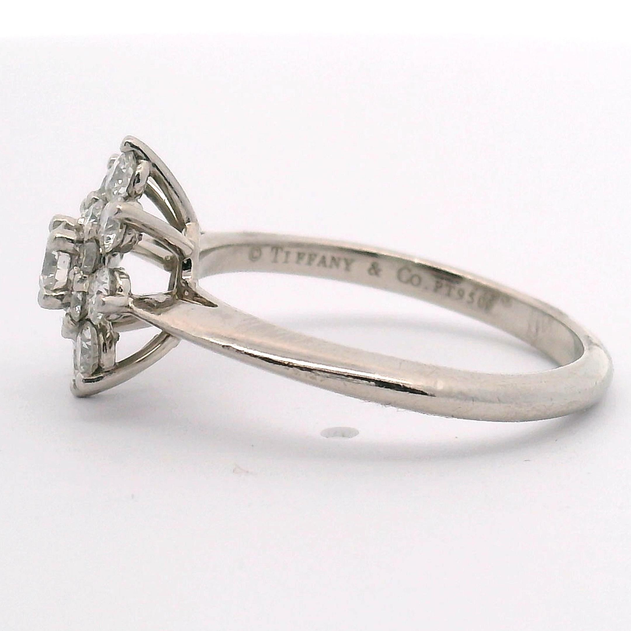 Tiffany & Co. Flower Diamond Ring For Sale 3