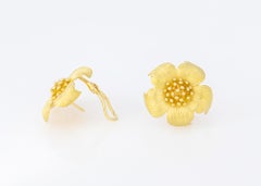 Tiffany & Co. Flower Motif Earrings