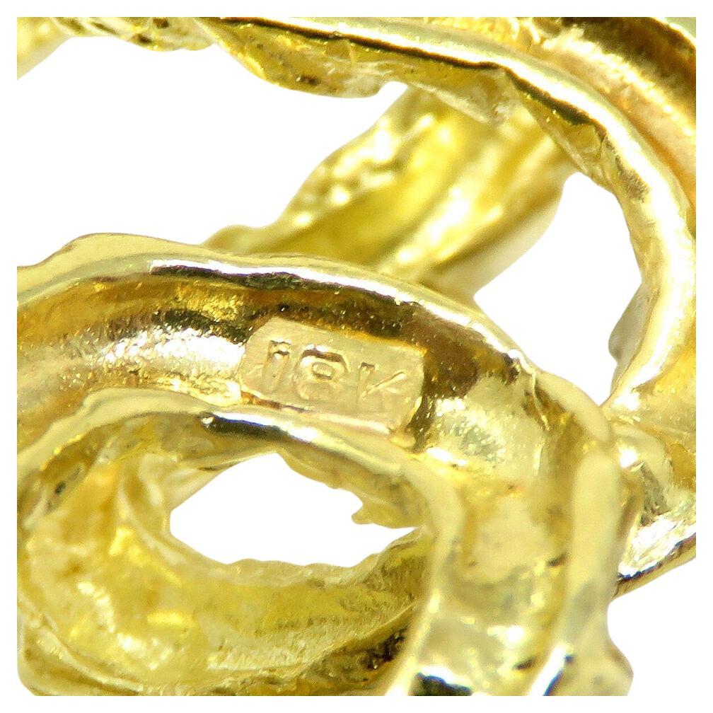 Contemporary Tiffany & Co. Flower Necklace 18K Yellow Gold For Sale