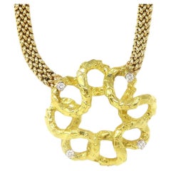 Tiffany & Co. Flower Necklace 18K Yellow Gold