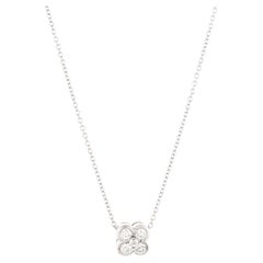 Tiffany & Co. Flower Pendant Necklace Platinum and Diamonds