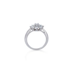 Tiffany & Co. 'Flower' Platinum and Diamond Ring