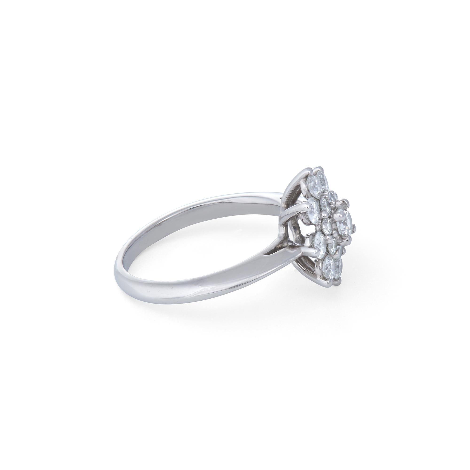 flower diamond ring tiffany