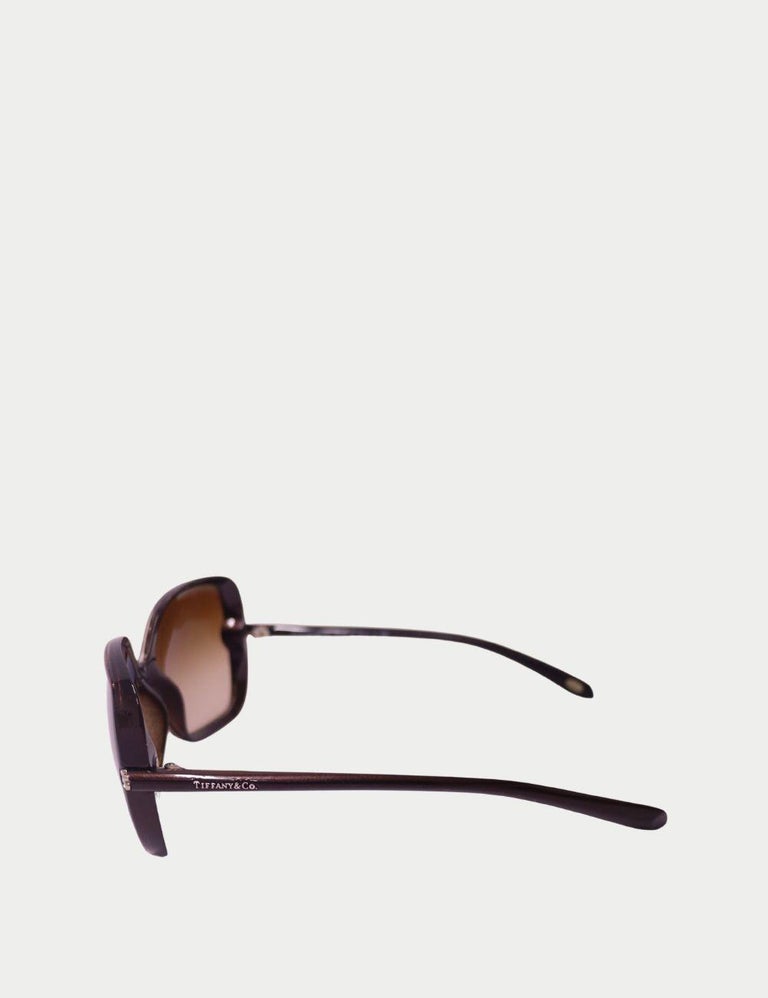 Tiffany and Co. Brown Gradient Sunglasses with Crystal  display picture 3