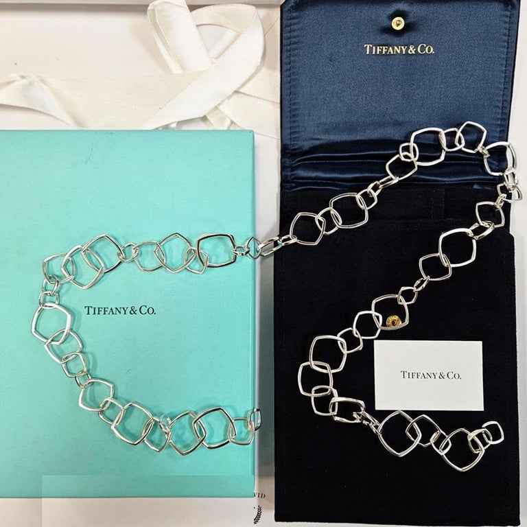 Tiffany and Co. Sterling Silver Torque Necklace 40 display picture 2