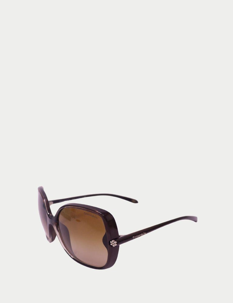 Tiffany and Co. Brown Gradient Sunglasses with Crystal  display picture 3