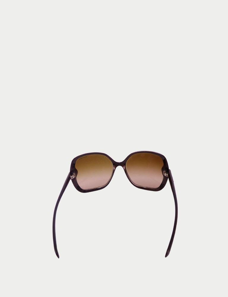Tiffany and Co. Brown Gradient Sunglasses with Crystal 