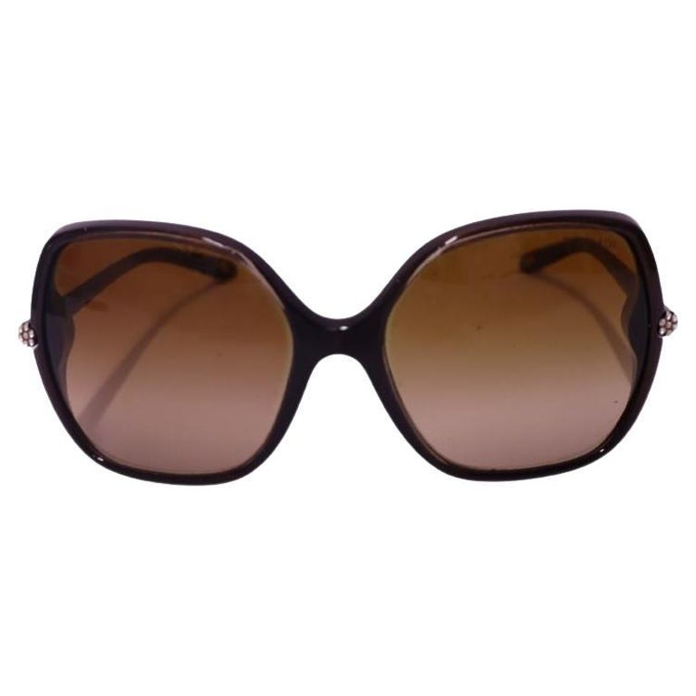 Tiffany and Co. Brown Gradient Sunglasses with Crystal  display picture 2