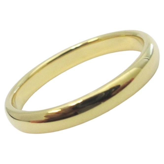 TIFFANY & Co. Forever 18K Gold 3mm Lucida Wedding Band Ring 8