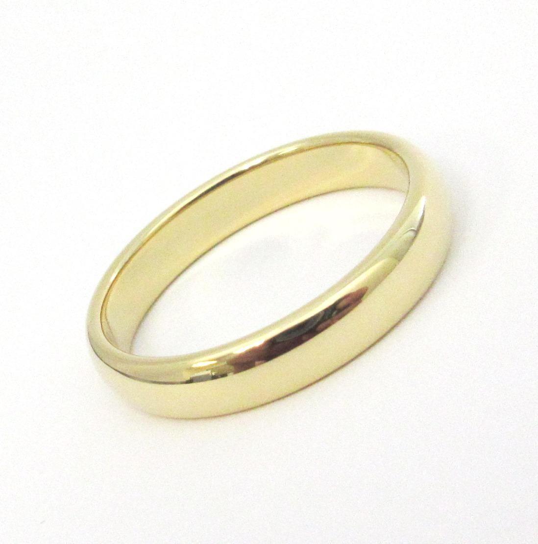 TIFFANY & Co. Forever Or 18K 4.5mm Lucida Wedding Band Ring 12 Unisexe en vente