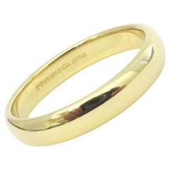 TIFFANY & Co. Forever Or 18K 4.5mm Lucida Wedding Band Ring 12