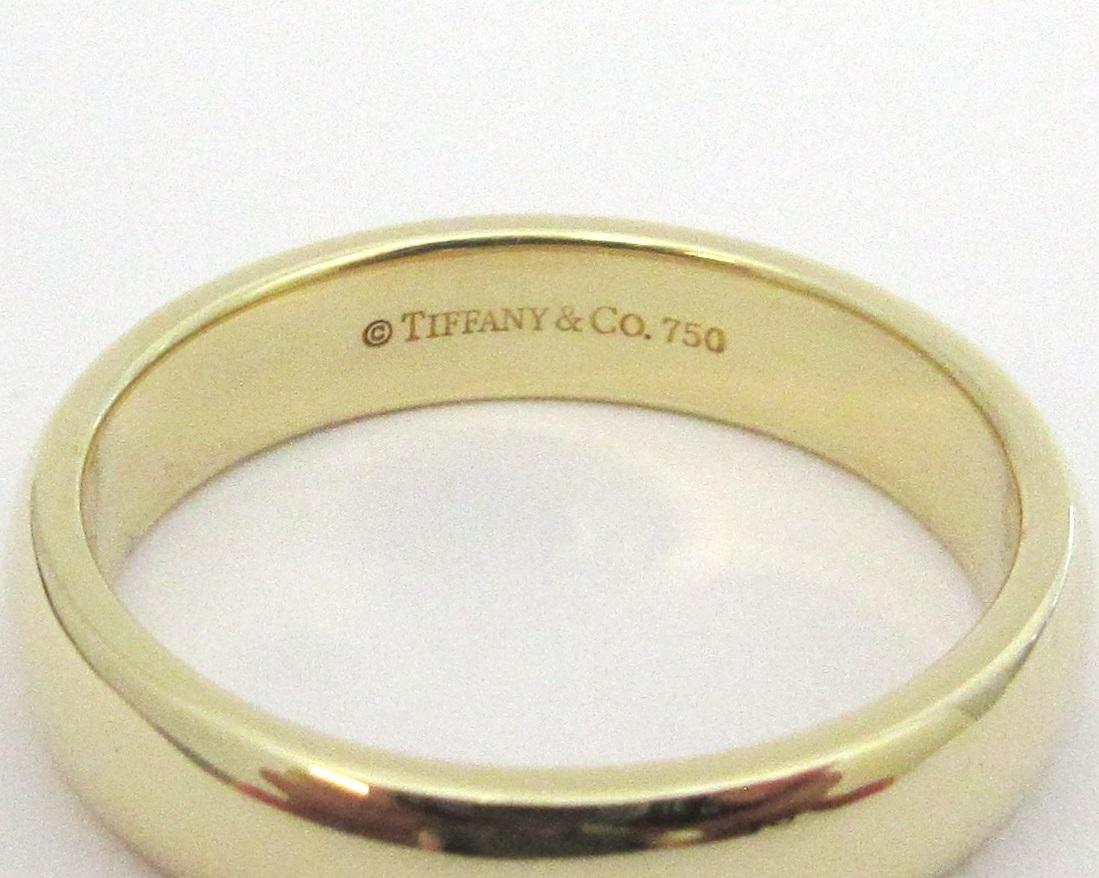 TIFFANY & Co. Forever Or 18K 4.5mm Lucida Wedding Band Ring 7 1