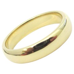 TIFFANY & Co. Forever Or 18K 4.5mm Lucida Wedding Band Ring 7
