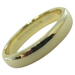 TIFFANY & Co. Forever Or 18K 4.5mm Lucida Wedding Band Ring 9.5