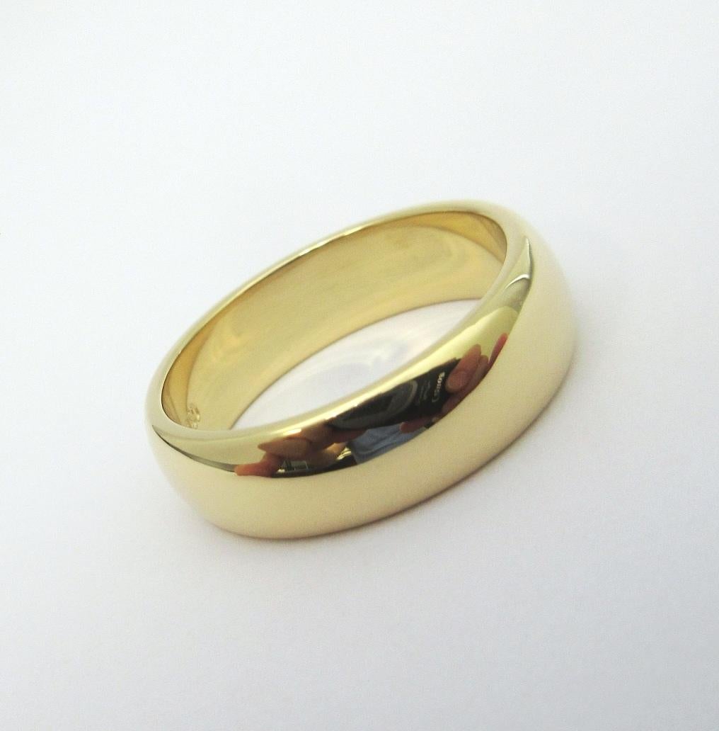 da uomo o donna TIFFANY & Co. Anello nuziale Forever in oro 18K 6mm Lucida 8 in vendita