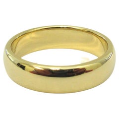 Tiffany & Co. Für immer 18k Gold 6mm Lucida Hochzeit Band Ring 9